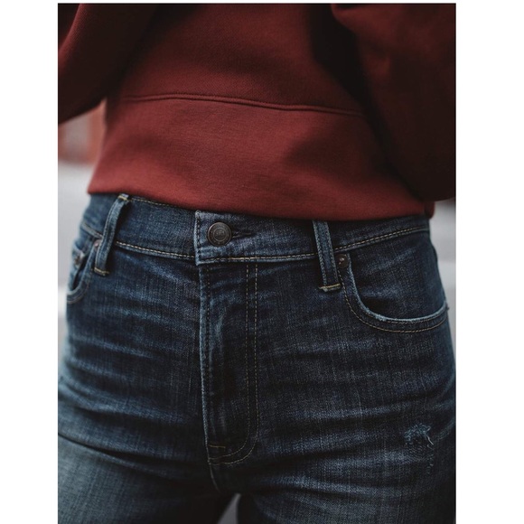 Able jeans Lorena High Rise Distressed Raw hem cuff ankle 24 x 29 Womens - Picture 3 of 12